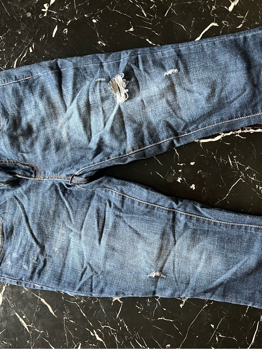 Classic Women’s Distressed Blue Jeans